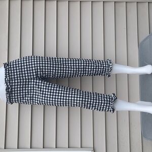 Zac & Rachel Black and White Gingham Capris